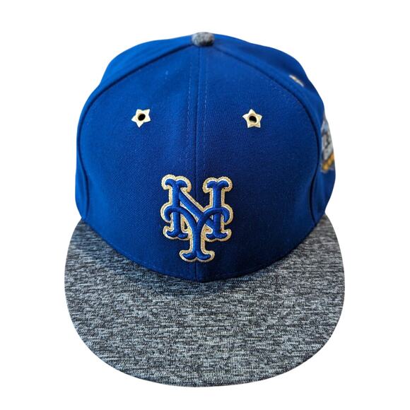 New Era 59Fifty Mets 2016 All Star Hat SZ 8 Cap MLB ASG Patch Star Grommets - Picture 1 of 13